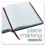 Extra-Durable Bound Book, Single-Page 5-Column Accounting, Black/maroon/gold Cover, 10.13 X 7.78 Sheets, 150 Sheets/book