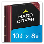 Extra-Durable Bound Book, Single-Page 5-Column Accounting, Black/maroon/gold Cover, 10.13 X 7.78 Sheets, 150 Sheets/book