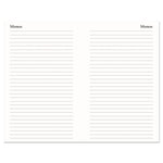 Memo Size Daily Appointment Book with 15-Minute Schedule, 8 x 5, Black Cover, 12-Month (Jan to Dec): 2025