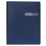 Recycled Professional Weekly Planner, 15-Minute Appts, 11 x 8.5, Blue Wirebound Soft Cover, 12-Month (Jan to Dec): 2025