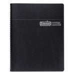 Recycled Wirebound Weekly/Monthly Planner, 11 x 8.5, Black Cover, 12-Month (Jan to Dec): 2025