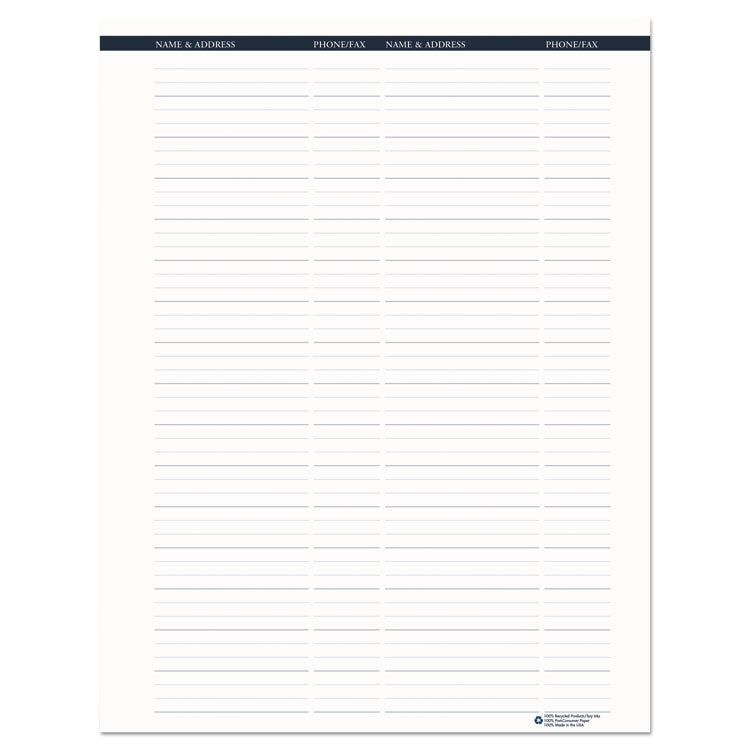 Recycled Wirebound Weekly/Monthly Planner, 11 x 8.5, Black Cover, 12-Month (Jan to Dec): 2025