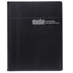 24-Month Recycled Ruled Monthly Planner, 11 x 8.5, Black Cover, 24-Month: Jan 2025 to Dec 2026