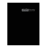 Recycled Ruled 14-Month Planner with Leatherette Cover, 11 x 8.5, Black Cover, 14-Month: Dec 2024 to Jan 2026
