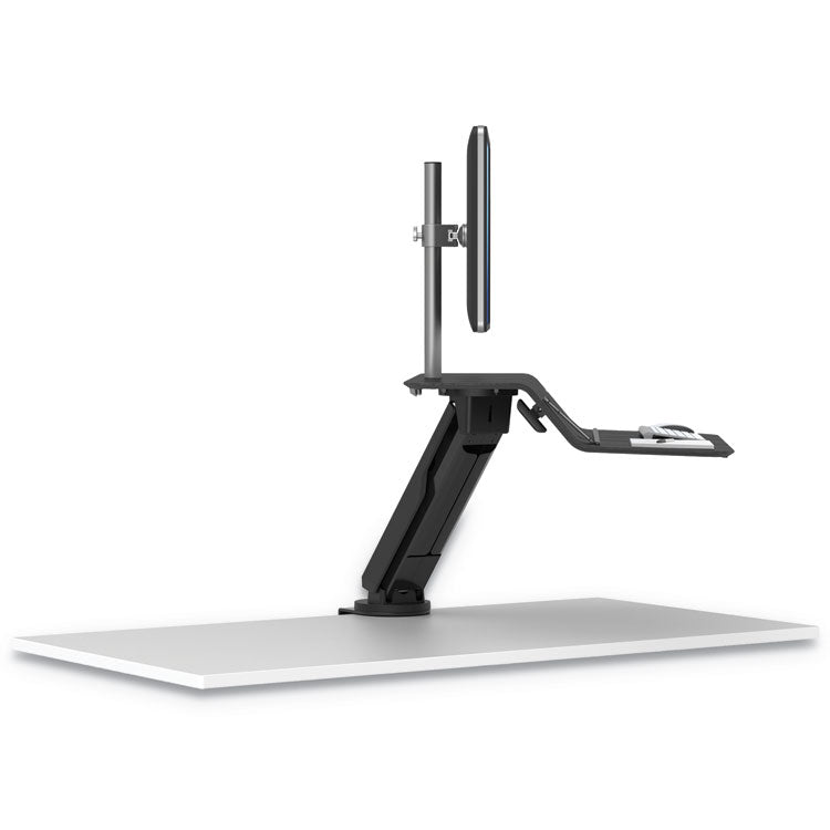 Lotus Rt Sit-Stand Workstation, 48" X 30" X 42.2" To 49.2", Black