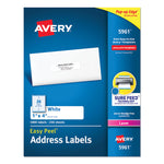 Easy Peel White Address Labels W/ Sure Feed Technology, Laser Printers, 1 X 4, White, 20/sheet, 250 Sheets/box