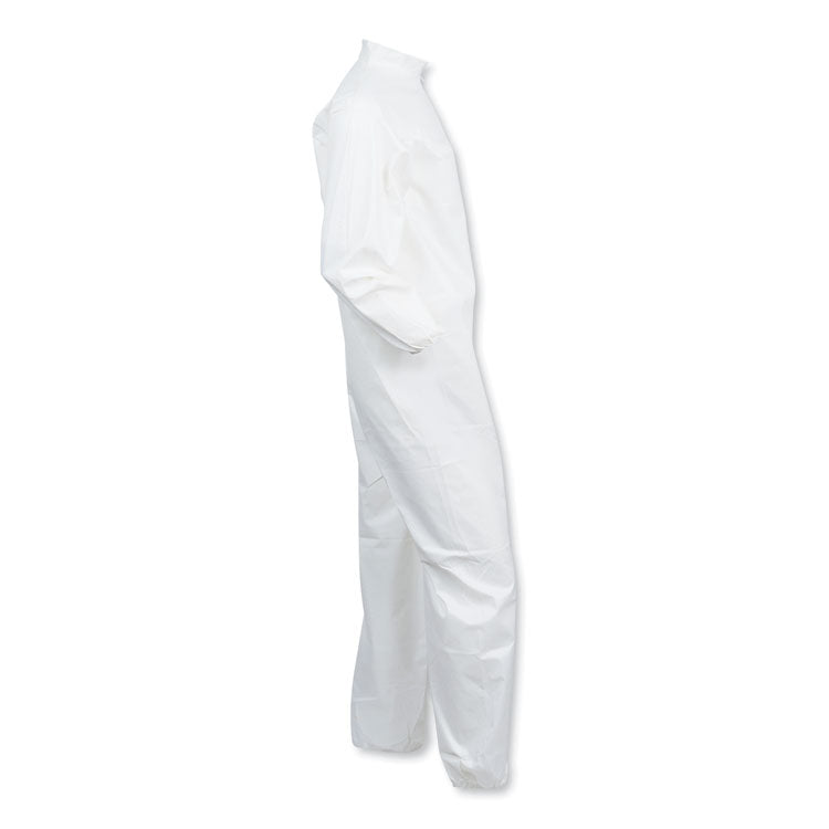 A40 Elastic-Cuff And Ankles Coveralls, 3x-Large, White, 25/carton
