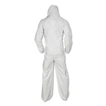 A20 Elastic Back And Ankle Hood And Boot Coveralls, 2x-Large, White, 24/carton