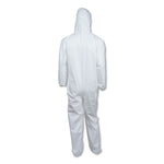 A40 Elastic-Cuff, Ankle, Hooded Coveralls, Medium, White, 25/carton