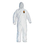 A40 Elastic-Cuff And Ankle Hooded Coveralls, 4x-Large, White, 25/carton