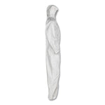 A20 Elastic Back, Cuff And Ankle Hooded Coveralls, Zip, X-Large, White, 24/carton