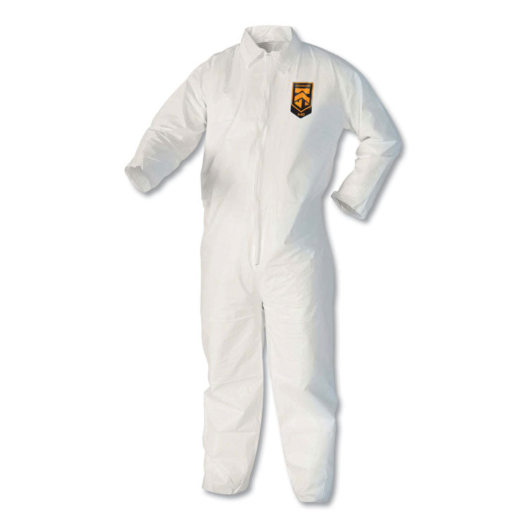 A40 Coveralls, White, Large, 25/Carton