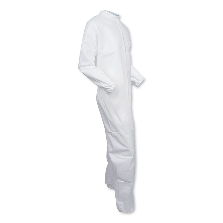 A30 Elastic-Back Coveralls, White, X-Large, 25/Carton