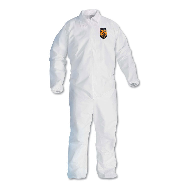 A40 Elastic-Cuff And Ankles Coveralls, 3x-Large, White, 25/carton