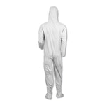 A40 Elastic-Cuff, Ankle, Hood And Boot Coveralls, X-Large, White, 25/carton