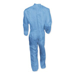 A60 Elastic-Cuff, Ankle and Back Coveralls, 2X-Large, Blue, 24/Carton