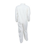 A40 Coveralls, Elastic Wrists/ankles, X-Large, White