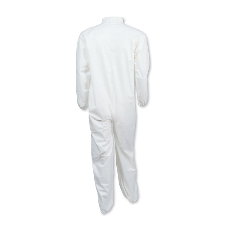 A40 Coveralls, Elastic Wrists/ankles, X-Large, White