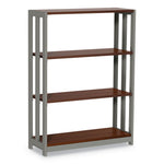Trento Line Bookcase, Three-Shelf, 31.5w x 11.5d x 43.25h, Cherry
