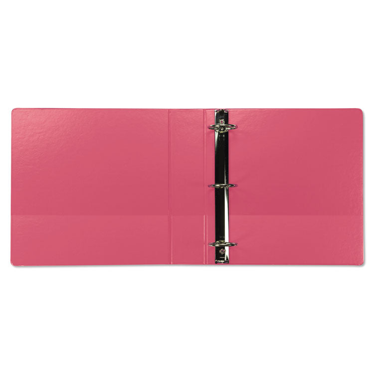 Earth's Choice Plant-Based Durable Fashion View Binder, 3 Rings, 2" Capacity, 11 x 8.5, Berry, 2/Pack