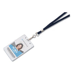 Deluxe Lanyards, Metal J-Hook Fastener, 36" Long, Blue, 24/Box