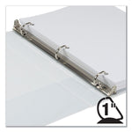 Earth's Choice Plant-Based D-Ring View Binder, 3 Rings, 1" Capacity, 11 x 8.5, White