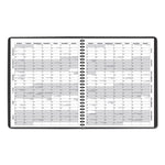 Monthly Planner, 11 x 9, Black Cover, 15-Month: Jan 2025 to Mar 2026