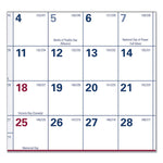 Erasable Vertical/Horizontal Wall Planner, 32 x 48, White/Blue/Red Sheets, 12-Month (Jan to Dec): 2025