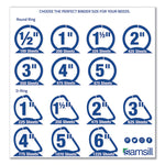 Earth's Choice Plant-Based Round Ring View Binder, 3 Rings, 0.5" Capacity, 11 x 8.5, White