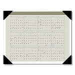 Executive Monthly Desk Pad Calendar, 22 x 17, White Sheets, Black Corners, 12-Month (Jan to Dec): 2025