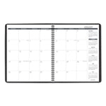 Monthly Planner, 11 x 9, Black Cover, 15-Month: Jan 2025 to Mar 2026