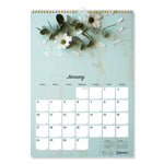 Romantic Wall Calendar, Floral Photography, 12 x 17, White/Multicolor Sheets, 12-Month (Jan to Dec): 2025