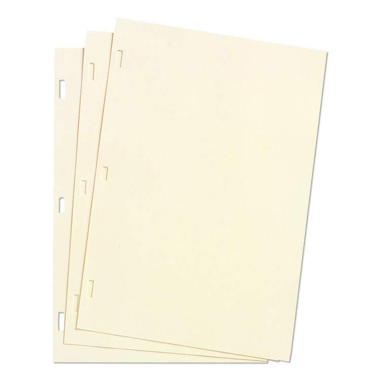 Looseleaf Minute Book Ledger Sheets, 11 X 8.5, Ivory, Loose Sheet, 100/box
