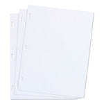 Ledger Sheets For Corporation And Minute Book, 11 X 8.5, White, Loose Sheet, 100/box