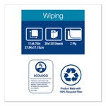 Handi-Size Perforated Kitchen Roll Towel, 2-Ply, 11 X 6.75, White, 120/roll, 30/carton