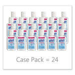 Advanced Hand Sanitizer Refreshing Gel, 2 oz, Flip-Cap Bottle, Clean Scent, 24/Carton