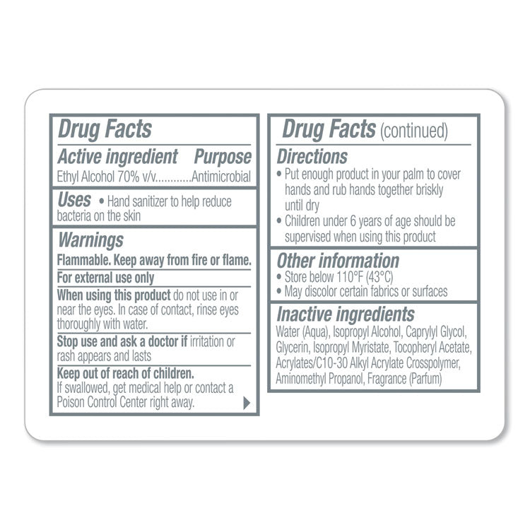 Advanced Hand Sanitizer Refreshing Gel, 1 oz Flip-Cap Bottle with Display Box, Clean Scent, 36/Bowl