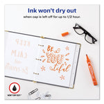 Marks A Lot Large Desk-Style Permanent Marker, Broad Chisel Tip, Orange, Dozen (8883)