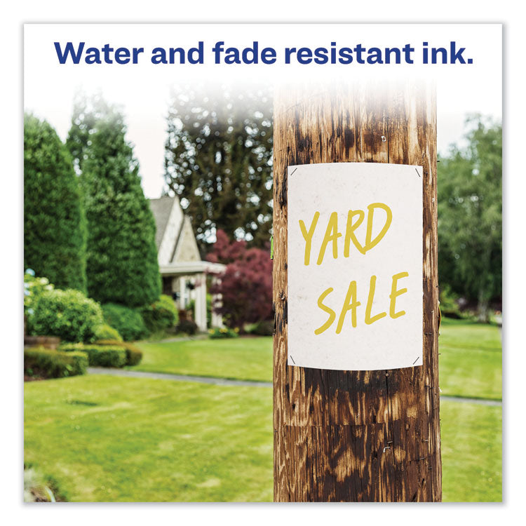 Marks A Lot Large Desk-Style Permanent Marker, Broad Chisel Tip, Yellow, Dozen (8882)