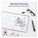 Marks A Lot Large Desk-Style Permanent Marker With Metal Pocket Clip, Broad Bullet Tip, Black, Dozen (24878)