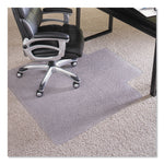 EverLife Intensive Use Chair Mat for High Pile Carpet, Rectangular with Lip, 36 x 48, Clear