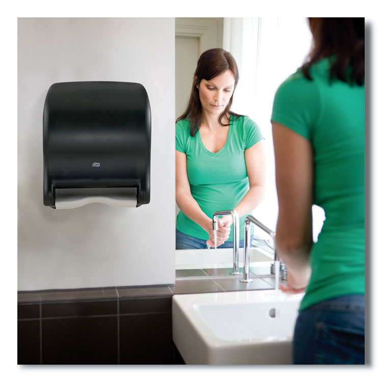 Hand Towel Dispenser, Electronic, 11.78 X 9.12 X 14.39, Translucent Smoke
