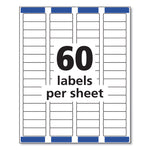 Easy Peel White Address Labels W/ Sure Feed Technology, Laser Printers, 0.66 X 1.75, White, 60/sheet, 100 Sheets/pack