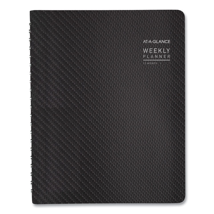 Contemporary Weekly/Monthly Planner, Vertical-Column Format, 11 x 8.25, Graphite Cover, 12-Month (Jan to Dec): 2025