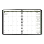 Recycled Weekly Vertical-Column Format Appointment Book, 11 x 8.25, Black Cover, 12-Month (Jan to Dec): 2025