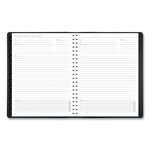Contemporary Weekly/Monthly Planner, Vertical-Column Format, 11 x 8.25, Black Cover, 12-Month (Jan to Dec): 2025