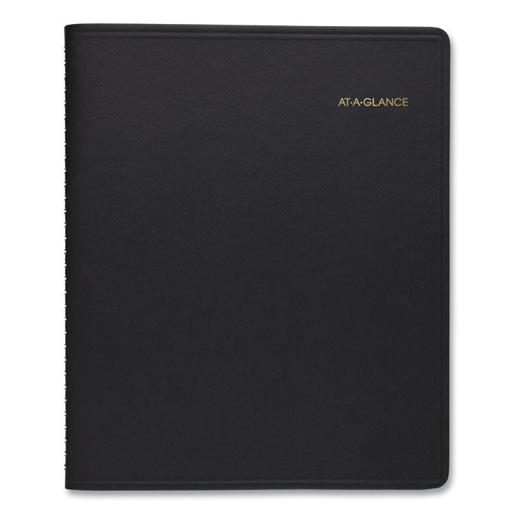 Monthly Planner, 8.75 x 7, Black Cover, 12-Month (Jan to Dec): 2025