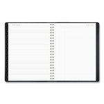 Contemporary Weekly/Monthly Planner, Vertical-Column Format, 11 x 8.25, Black Cover, 12-Month (Jan to Dec): 2025