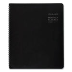 Contemporary Monthly Planner, Premium Paper, 11 x 9, Black Cover, 12-Month (Jan to Dec): 2025