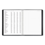 Contemporary Weekly/Monthly Planner, Vertical-Column Format, 11 x 8.25, Black Cover, 12-Month (Jan to Dec): 2025